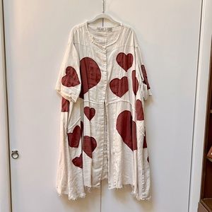 Magnolia Pearl Heart Appliqué Duster